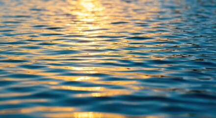 水面の反射光のクローズアップイメージ、背景素材
