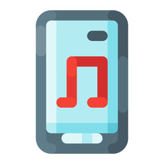 smartphone music colored icon