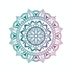 Circular pattern in the form of a mandala. Henna tatoo mandala. Mehndi style. Decorative pattern in oriental style.