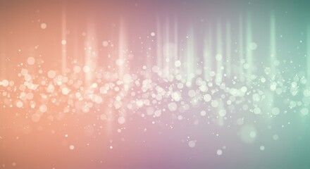 キラキラと輝く光とパステルカラーのグラデーション、幻想的なアブストラクト背景