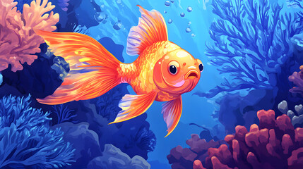 A beautifully crafted heraldic animal illustration, suitable for fantasy, emblematic, and decorative