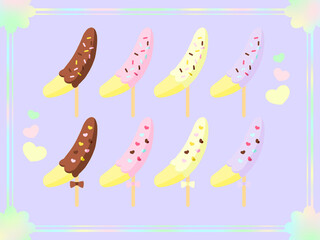 チョコバナナ（背景あり）