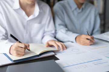 Business People Meeting Design Ideas professional investor working new start up project. Concept. business planning in office.