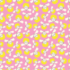seamless pattern with flowers