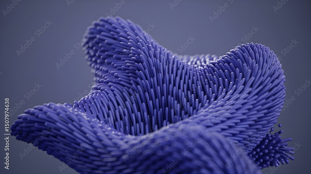 Poster abstract purple spiky texture: modern 3d design with sharp, pointed elements on a dark background - 