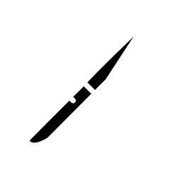 steak knife glyph icon