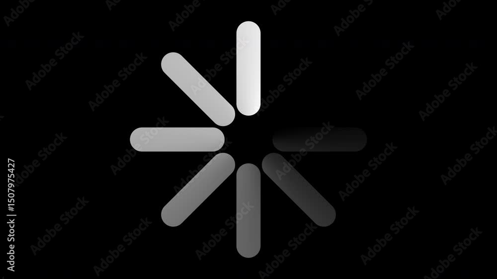 Poster loading circle animation. round loading animation. white gradient dotted round loading. loading anim
