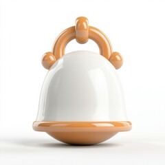 A colorful toy bell, perfect for children's playtime activities.