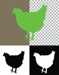 A charming vector illustration of a hen and chicks, a sweet farm animal design