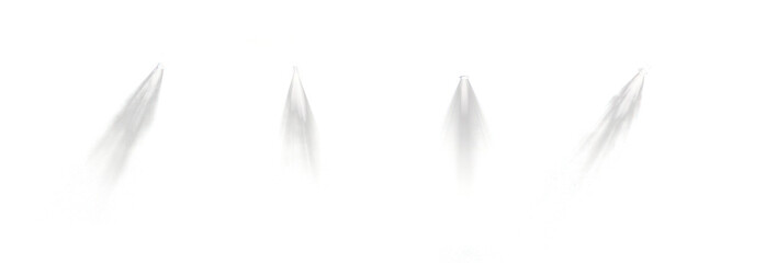 Collection of spotlight white light on transparency background