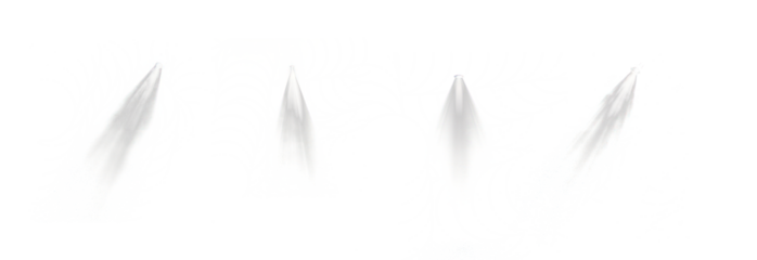 Collection of spotlight white light on transparency background