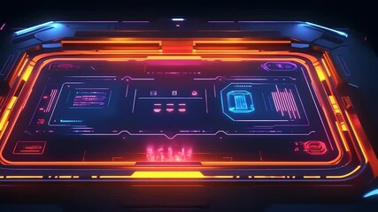 Datatable Design Neon Abstract Data Analysis with Neon Light Effects - Free Stock Video ...