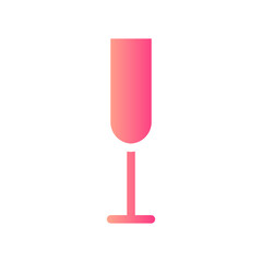 champagne glass gradient icon