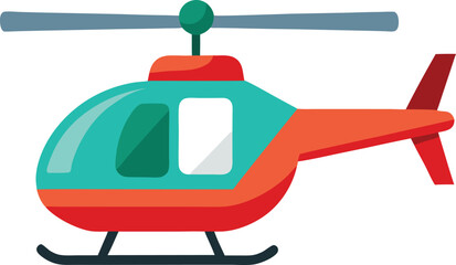 helicopter vector illustration