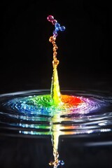 Colorful liquid splash