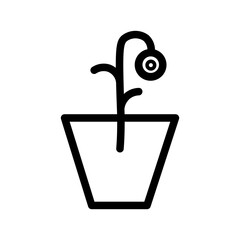 flower line icon