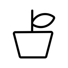 Fototapeta premium plant line icon