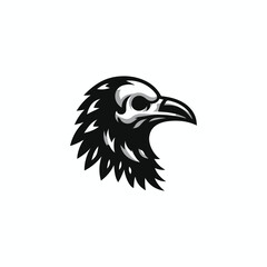 Skull crow logo