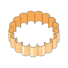 shapes cookie cutter cartoon vector illustration