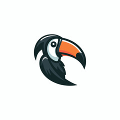 Naklejka premium Toucan Grim Reaper Logo