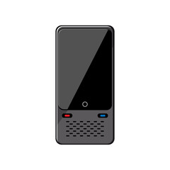 digital electronic translator cartoon vector illustration
