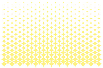 Yellow Diamond Halftone Screen Tone Pattern