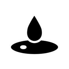 Fototapeta premium drop glyph icon