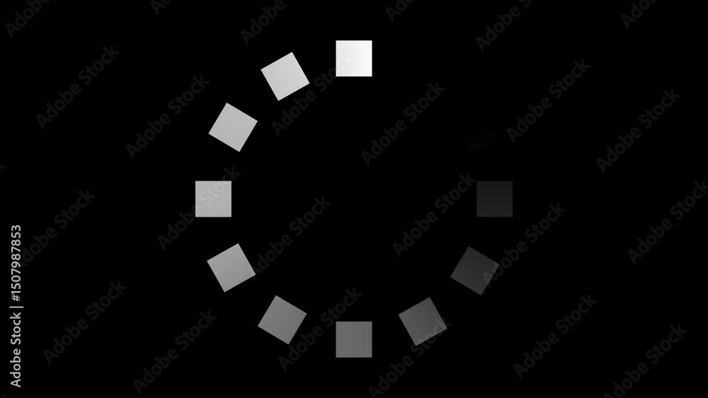 Poster loading circle animation. round loading animation. white gradient dotted round loading. loading anim