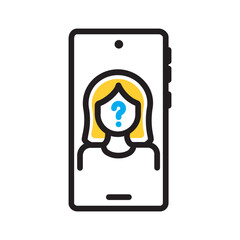 Vector multi color icon for Unknown