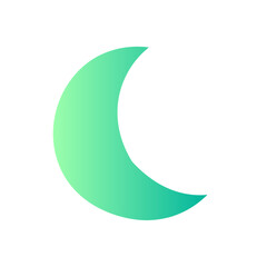 half moon gradient icon