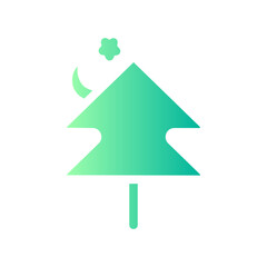Fototapeta premium tree gradient icon