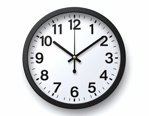 Simple Office Clock Vector Graphic Clean Design, Bold Numbers