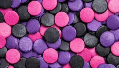 Colorful round candies