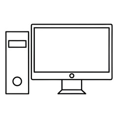 computer monitor with mouse