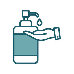 hand sanitizer icon vector design template simple and clean