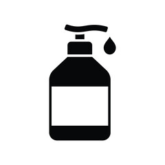 hand sanitizer icon vector design template simple and clean