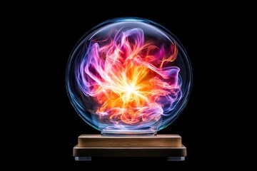 Colorful sphere on stand