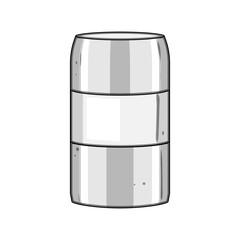 ceramic spice grinder cartoon vector illustration