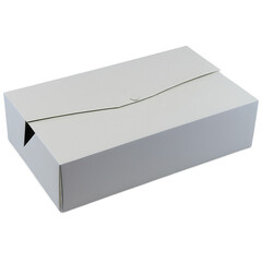 Naklejka premium White Rectangular Envelope Box with Side Flap Packaging Solution for Products