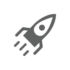rocket icon in the form of a rocket launch