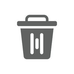 trash can icon, vector