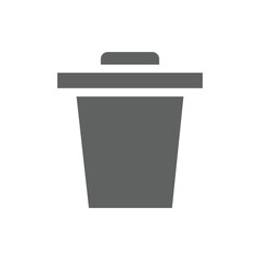 trash can icon, vector