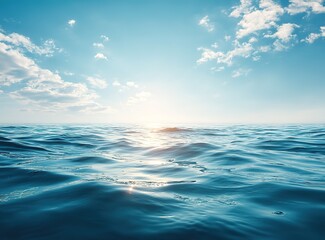 Fototapeta premium Tranquil Ocean Sunset Landscape