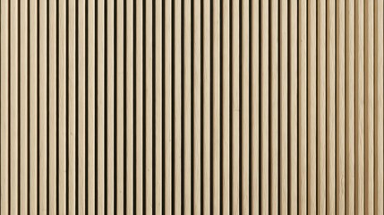 Fototapeta premium Modern Wood Slat Wall Paneling Texture Background with Vertical Lines and Shadow