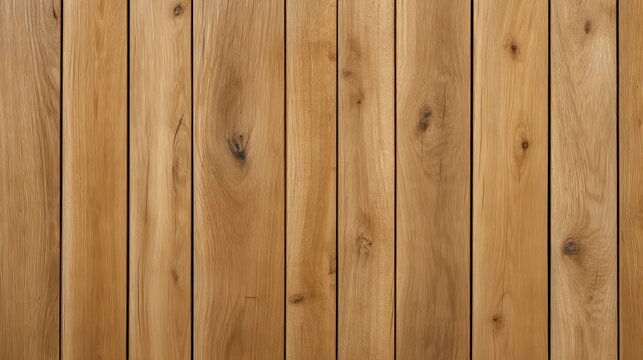 Natural Oak Wood Planks Forming a Wall or Background Texture