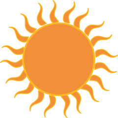 Spiky flame icon with flame vector 