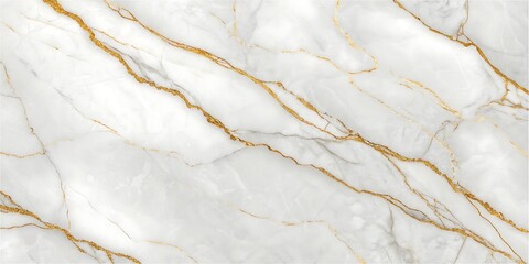 Elegant White Marble Texture with Golden Veins for Luxury Interior Design