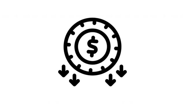 decrease minimalist stroke animation