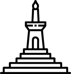 Uhuru Monument Nairobi Vector Illustration