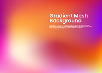 Vibrant Gradient Mesh Background Colorful Abstract Design